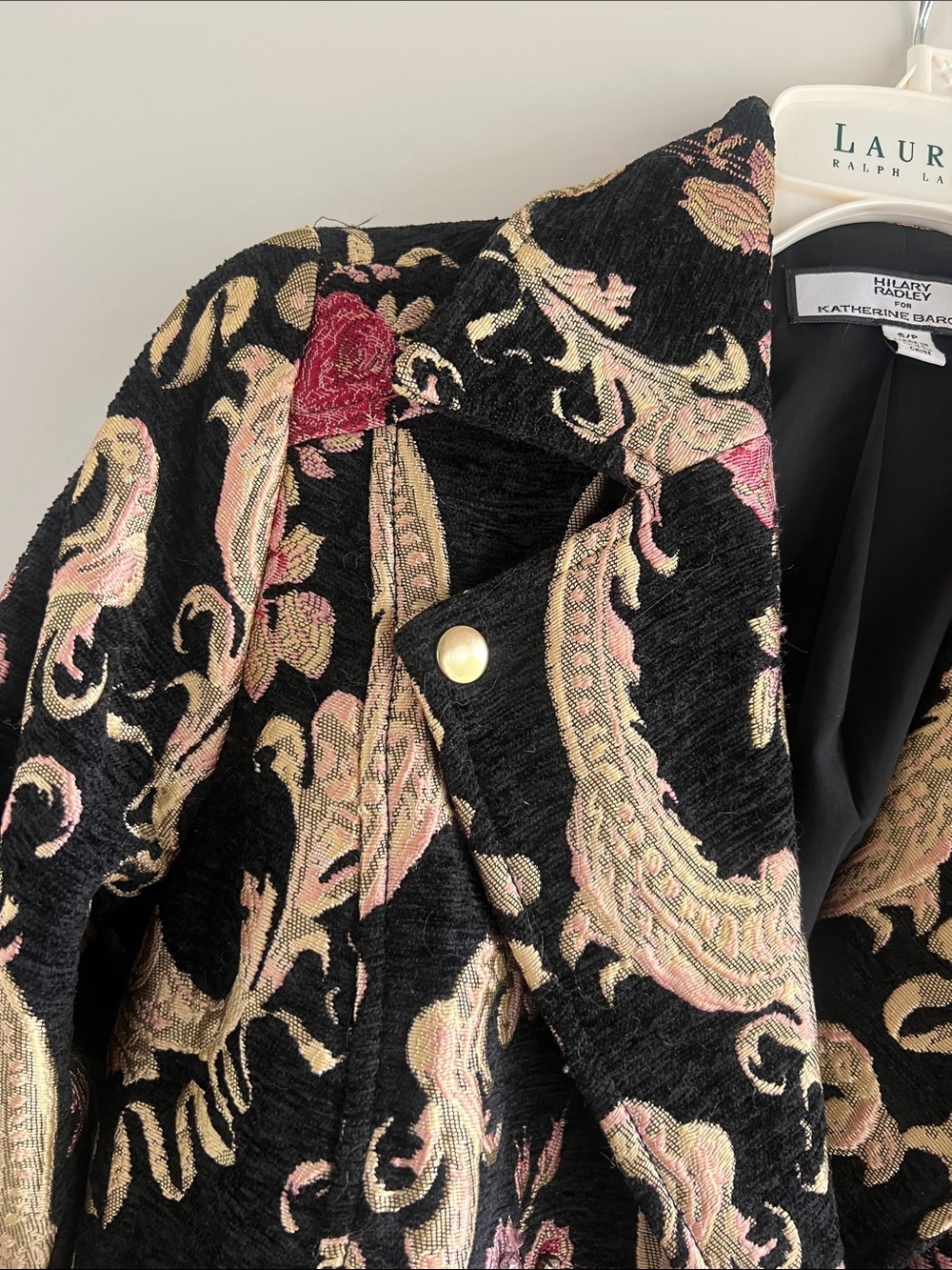 Brocade Tapestry Moto Style Jacket - Picture 2 of 16
